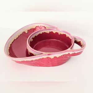 LTD COMMODITIES STONEWARE DRIP GLAZED SOUP & CRACKER BOWL